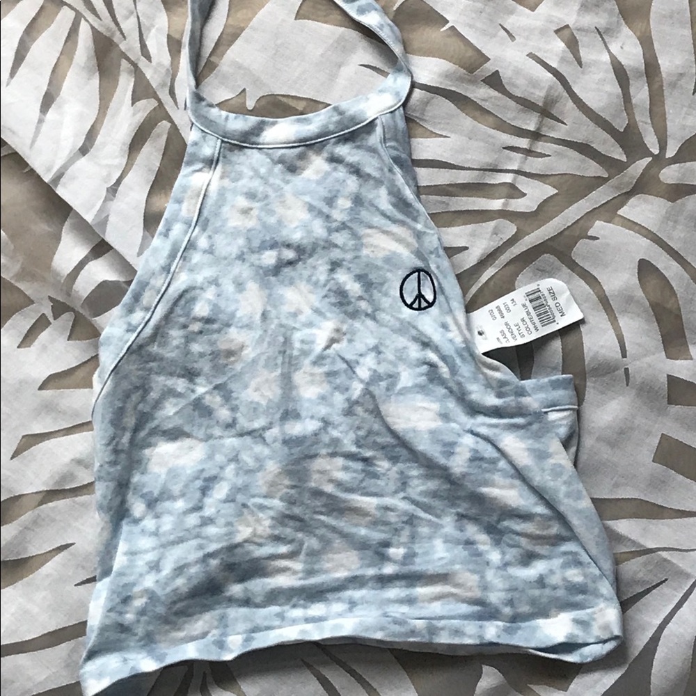 NWT PacSun Peace Sign Crop Top